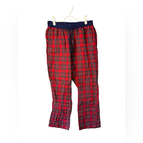 L.L. Bean Men’s Red Plaid Flannel Pajama Pants Size M Regular - Picture 1 of 7